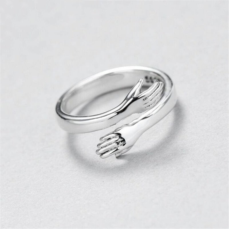 Agnes™ | Justerbar silver huggerring