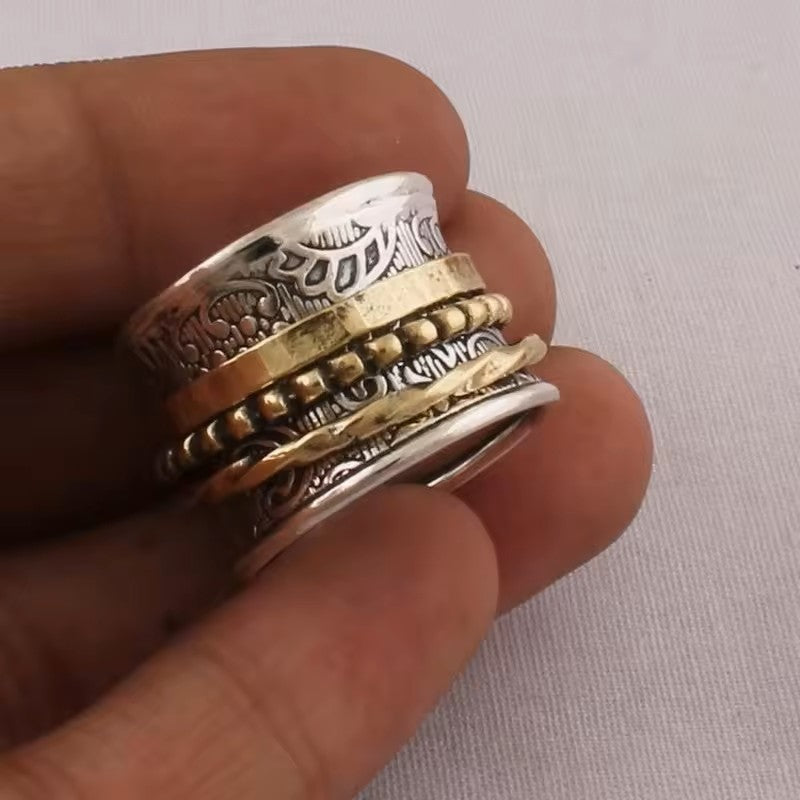 Ingrid™ | Vintage guld- och silverring i antik stil