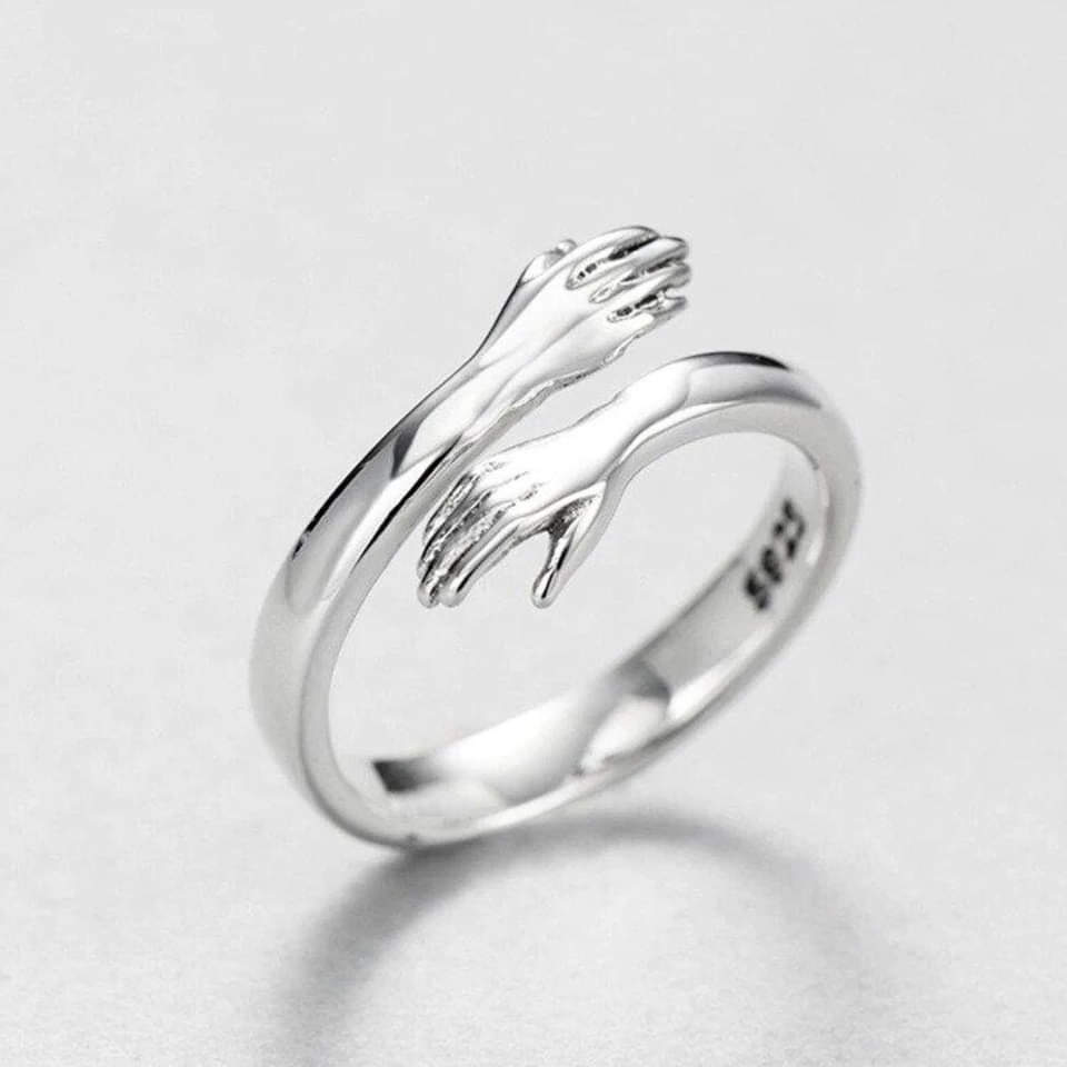 Agnes™ | Justerbar silver huggerring