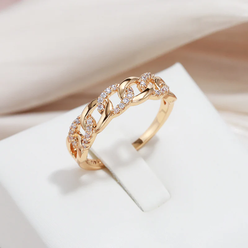 Elvira™ | Elegant Guld Länkring