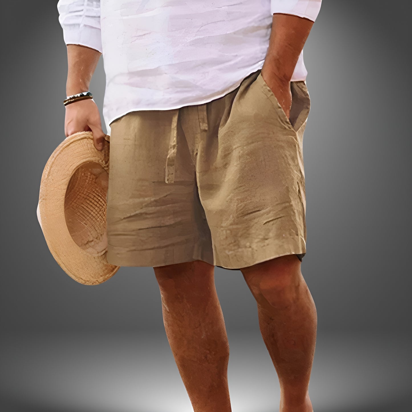 Zach™ | Käsintehty Pellavashortsit