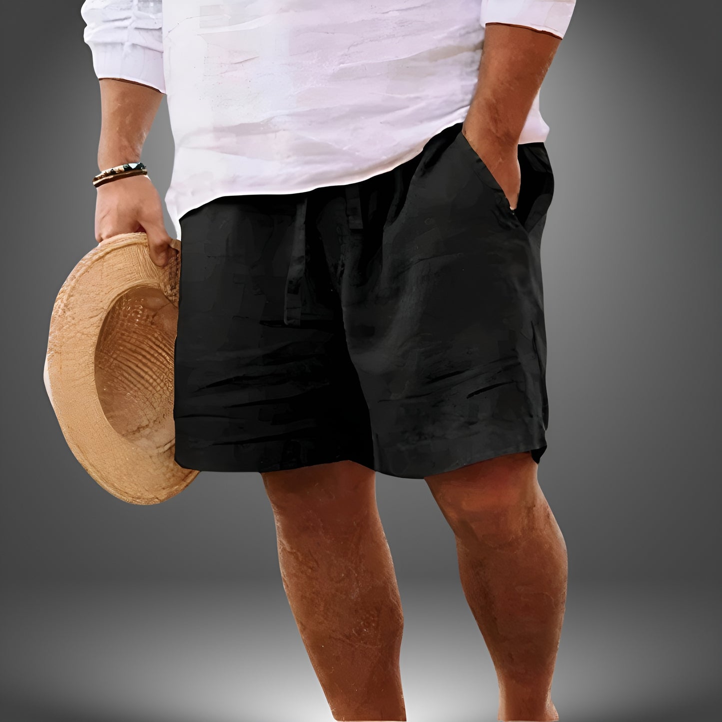 Zach™ | Käsintehty Pellavashortsit