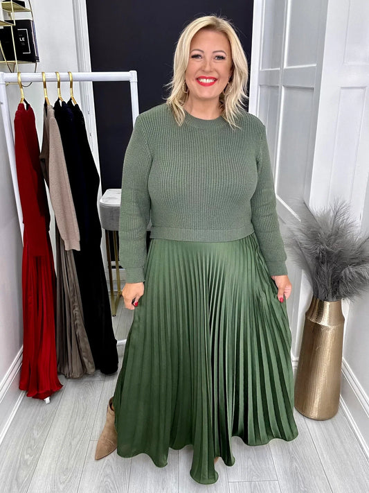 Sophia | Unieke winterjurk met rokdetail - Voor een slanke, stijlvolle look