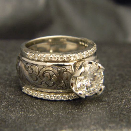 Matilda™ | Vintage ring i kristallklart silver