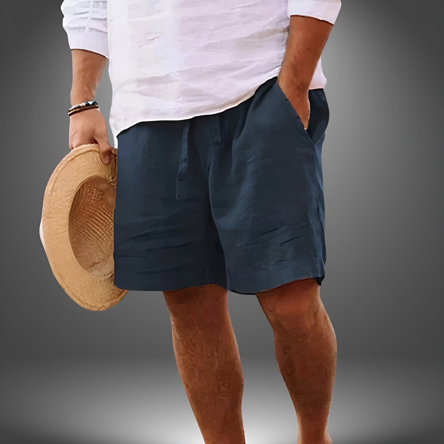 Zach™ | Käsintehty Pellavashortsit