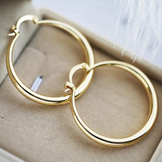 Astrid™ | Stora Örhängen i Guld