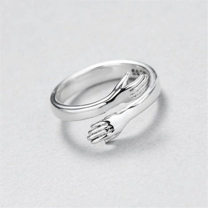 Agnes™ | Justerbar silver huggerring