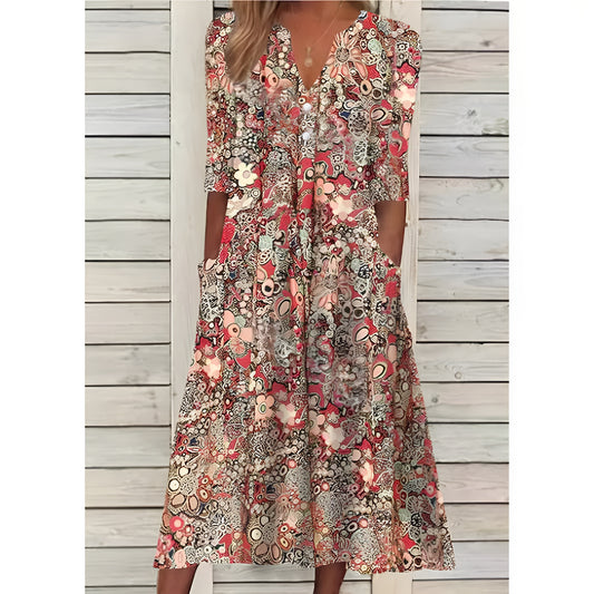Evi™ | Raikas Kevätmekko Eleganssia ja Itsevarmuutta Varten