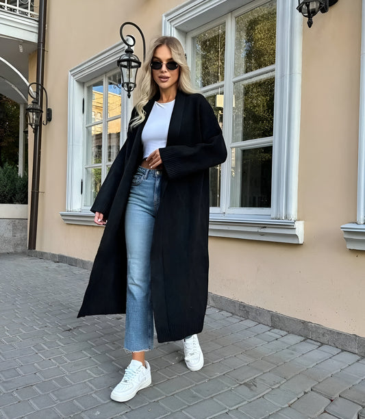 Hilma™ | Elegantti Neulejakku – V-kaula-aukko & Lepakkohihat