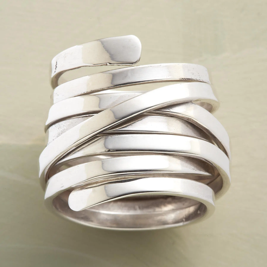 Elsa™ | Vintage Tjock Lagersilverring
