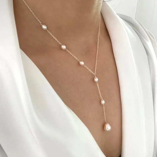 Vira™ | Vintage halsband med pärlhänge