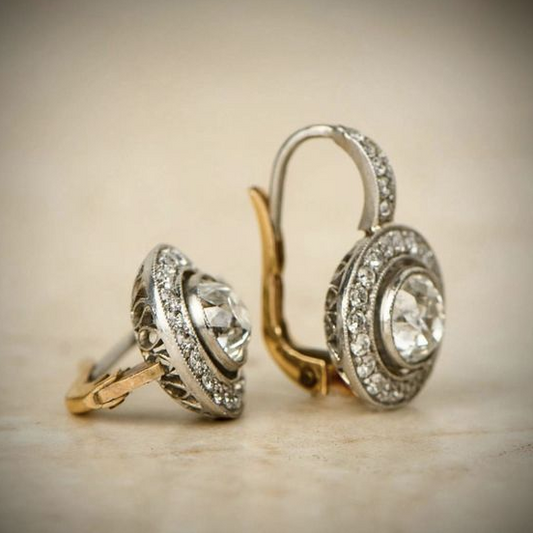 Sofia™ | Vintage örhängen i silver med zirkonia
