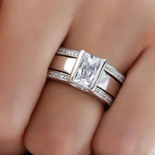 Astrid™ | Vintage ring i silverkristall