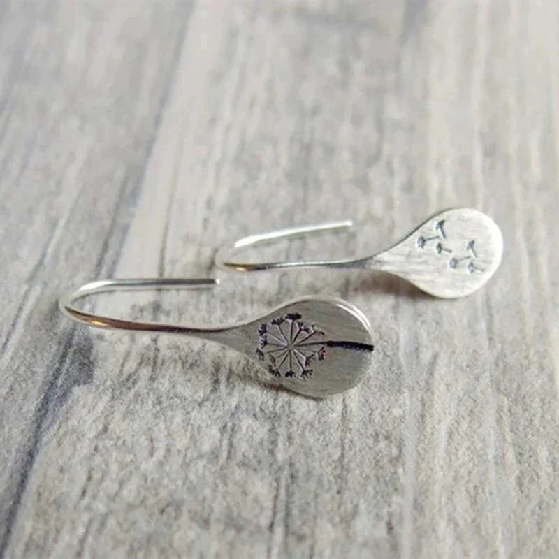 Birgitta™ | Sterling Silver Dandelion Earrings