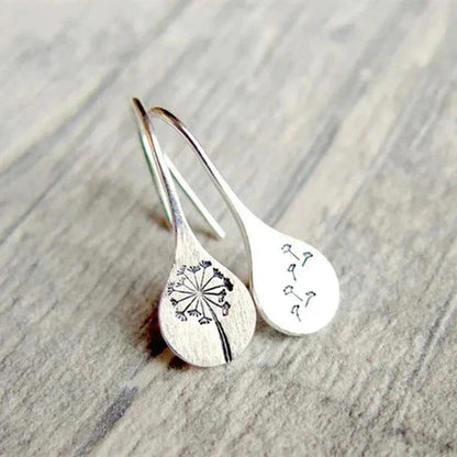 Birgitta™ | Sterling Silver Dandelion Earrings